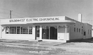 RPPC WIBAUX MT Goldenwest Electric Co-Operative Inc Real Photo Postcard ca 1950s