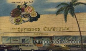 Miami Beach Florida USA Linen The Governor Cafeteria Unused light crease left...