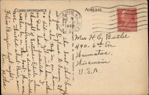 Vintage Postcard CALAIS FRANCE STEAMER SHIP Empress in Harbor