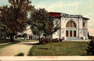 Indiana Lafayette Fowler Hall
