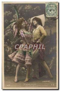 Old Postcard Women Dancing the maxixe