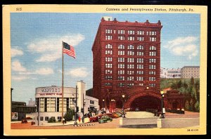 Vintage Postcard 1943 Canteen & Pennsylvania Station, Pittsburgh, PA