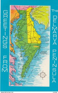 DEL-MAR-VA Peninsular, 1950-60s; Map