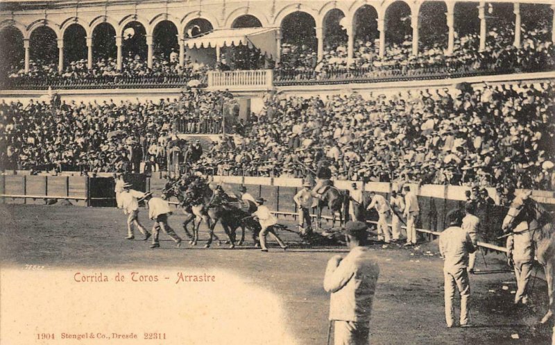 Corrida de Toros - Arrastre Bullfighters Spain 1904 Vintage Postcard