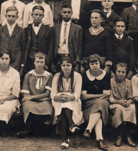 RPPC School Children Real Photo Postcard 1920s