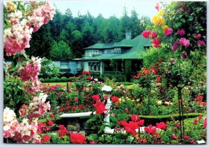 Postcard - The Rose Garden, The Butchart Gardens - Victoria, Canada