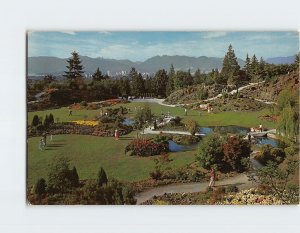 Postcard Rock Gardens in the  Arboretum of Little Mountain Vancouver Canada