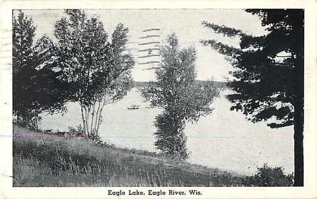 W/B Eagle Lake Eagle River Wisconsin WI 1937