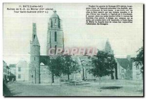 Old Postcard Batz Ruins of Mulberry Tour Saint Guenole