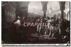 Old Postcard Napoleon 1st Louvre Museum Paris Gros General Bonaparte visiting...