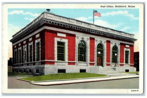 c1930's Post Office Building Street View Fairfield Iowa IA Vintage Postcard