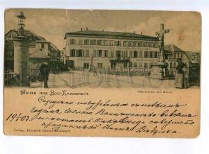 214106 GERMANY BAD KREUZNACH Vintage RPPC russian mark XI