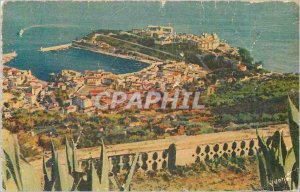 Old Postcard French Riviera Principal Monaco General view taken of the Turbie...