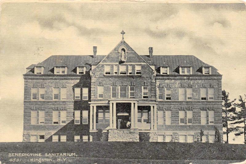 KINGSTON, NY  New York        BENEDICTINE SANITARIUM        1907 Postcard