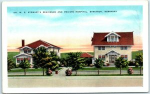 M-36323 Dr W E Stewart's Residence And Private Hospital Stratton Nebraska