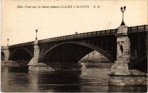 CPA Clichy Pont sur la Seine reliant (1314193)