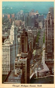 Illinois Chicago Michigan Avenue Looking North