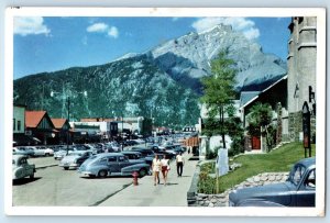 Alberta Canada Postcard No. 81 Banff Avenue Main Street c1950's Vintage