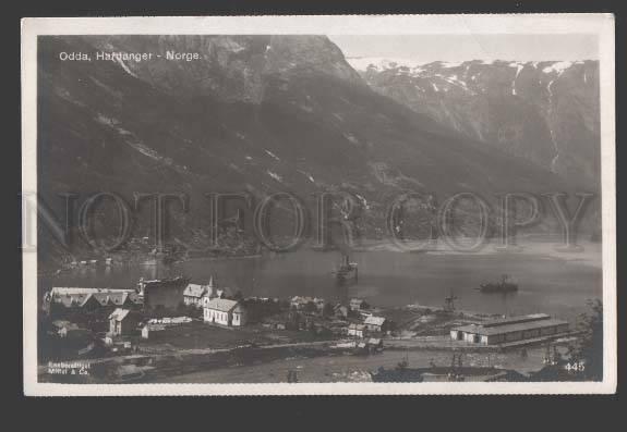 114749 Norge NORWAY Odda HARDANGER Vintage postcard