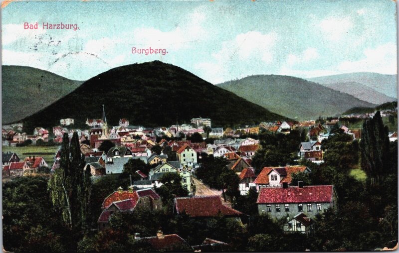 Germany Bad Harzburg Burgberg Vintage Postcard C170