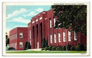 1947 Temple Baptist Church, Ruston, LA Postcard