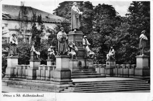 B23925 Worms Lutherdenkmal germany real photo