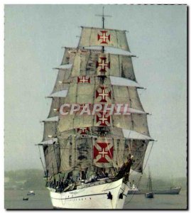 Postcard Modern War Ship Sailing School Sagrece