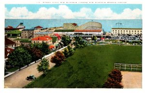 Maine Old Orchard beach , Aerial View , Roller Coaster