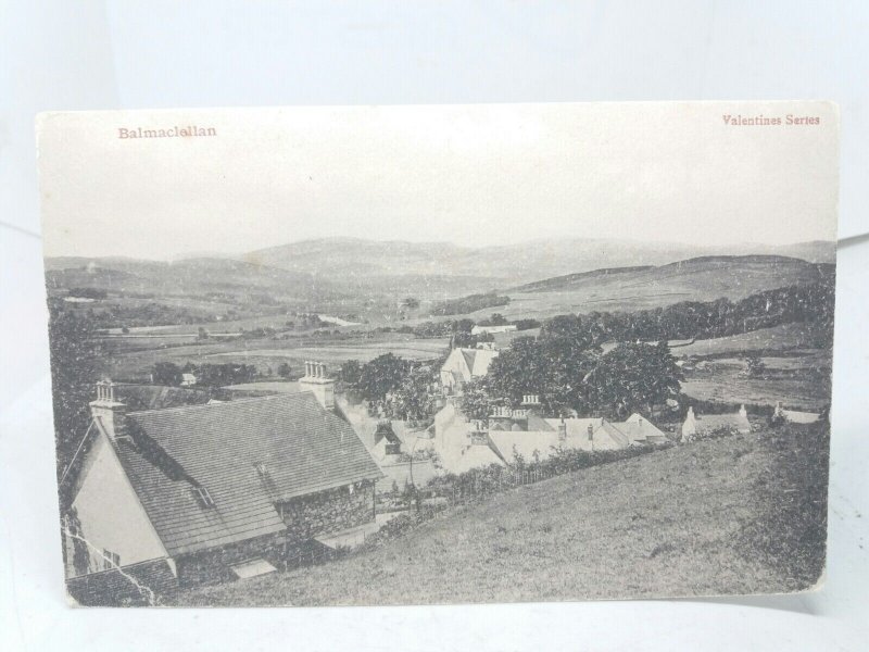 Balmaclellan Dumfries Early Vintage Valentines Postcard