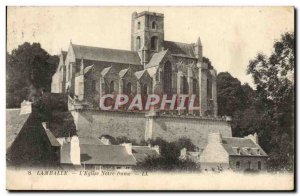 Old Postcard Lamballe L & # 39Eglise Notre Dame