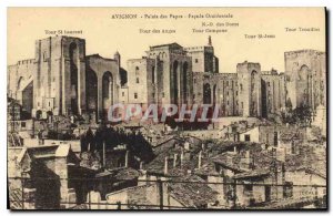 Postcard Old Avignon Popes' Palace fa?ade West