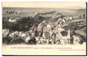 Postcard Old Automobile Gordon Bennett 1905 Michelin Circuit General View of ...