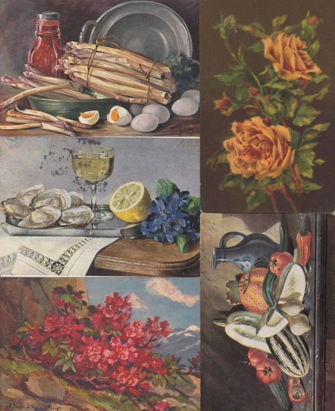 FOOD FRUIT COOKING 145 Vintage Postcards pre-1970 (70 cards pre-1940) (L3626)