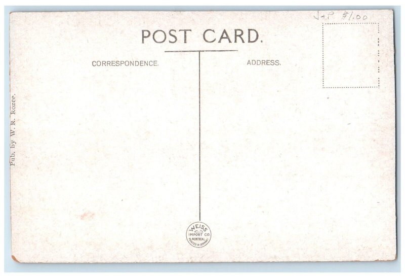 c1910 Evangeline Wharf Yarmouth Nova Scotia Canada Antique Unposted Postcard