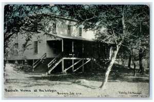 1911 Beulah Home At Ledges Stairs Porch Dirt Path Boone Iowa IA Antique Postcard