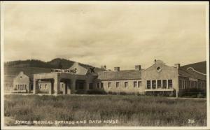 Hot Springs MT Symes Medical Springs & Bath House Real Photo Postcard