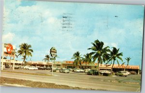 Kwik Check Shopping Center, Pompano Beach FL c1960 Vintage Postcard K36 