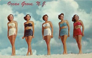 Bathing Beauties on the White Sand Beaches in Ocean Grove, New Jersey