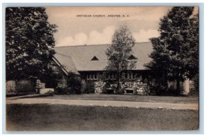 1940 Unitarian Church Andover New Hampshire NH Vintage Posted Postcard