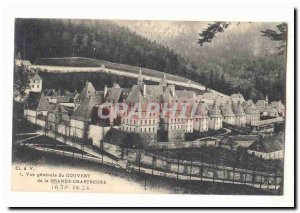 Old Postcard General view of the monastery of the Grande Chartreuse