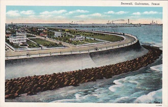 Texas Galveston The Seawall Curteich