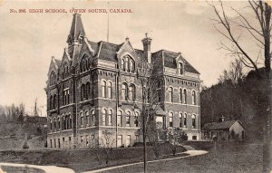 H84/ Canada Postcard c1910 Ontario wen Sound High School 103