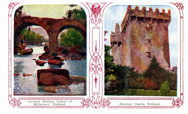 8243  Ireland  Killarney  2 views Bridge and Blarney Castle