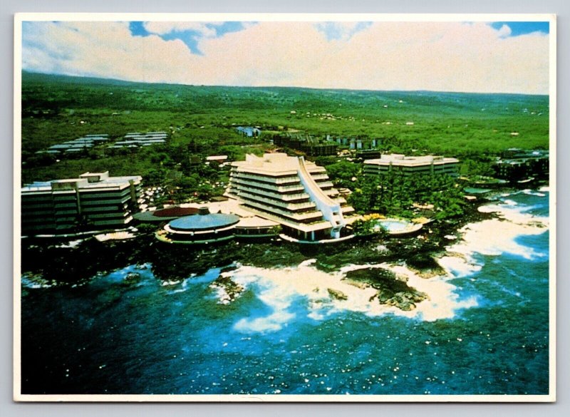 The Kona Hilton Beach & Tennis Resort Kailua-Kona Hawaii Vintage Unposted