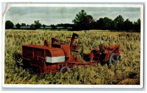 1938 All Crop Harvester Farm Equipment Allis Chalmers Milwaukee WI Postcard
