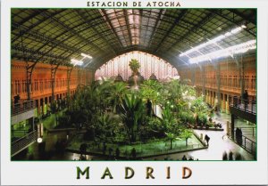 Spain Madrid Estacion De Atocha Vintage Postcard BS.26