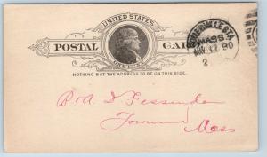 UX9 Postal Card Somerville Mass S Armstrong Cooperage Maker Dealer 1890 C02