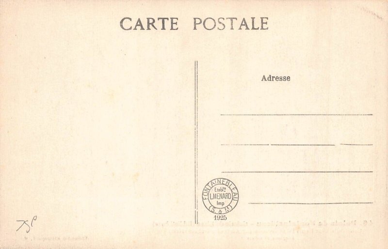 France Paris Palais de Fontainebleau Galerie e Diane vintage postcard