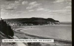 Owl's Head From Fundy National Park New Brunswick Real Photo