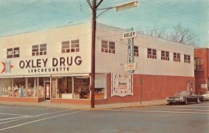 Southington Connecticut Oxley Drug Store Vintage Postcard AA18633